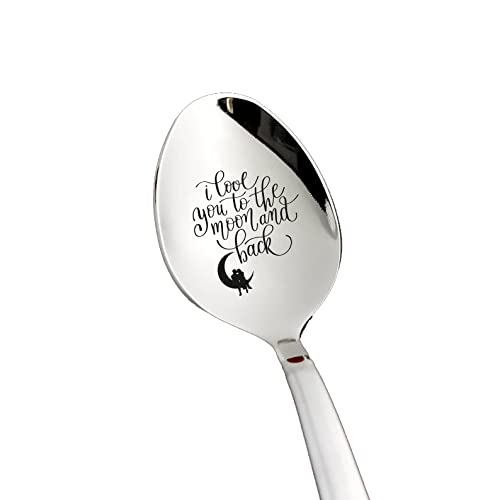 Cucchiaio Regalo Con Incisione Ti Amo Da Capo E Indietro - Acciaio Inox Per Lei E Lui - 2