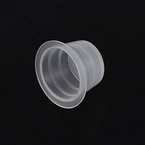 Tattoo Ink Cup, 100Pcs/Set Plastic Tattoo Ink Pot Medium Large Microblading Pigment Accessories Holder for Professional or Home Use, and It Easy to Clean and Store(M) - Image 3