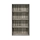 Furinno Pasir Bücherregal mit 4 Fächern, Französische Eiche/Grau, 23.88 x 59.94 x 105.92 cm