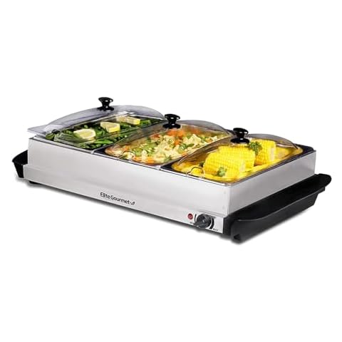 ELITE PLATINUM EWM-6171 STAINLESS STEEL ELECTRIC BUFFET SERVE Cover