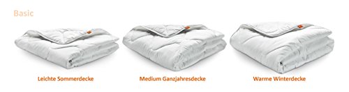 sleepling 192805 Bettwaren Set | Kopfkissen 80 x 80 cm + Ganzjahresbettdecke 135 x 200 cm | medium Bettdecke | Mikrofaser Decke | Ökotex | Wärmeklassengarantie | Made in EU , weiß - Image 5