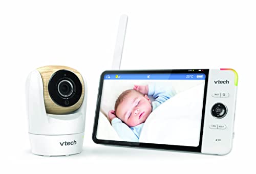 VTech BM7750HD 7" Pan & Tilt Full Colour Video Baby Monitor, 2-Way Talk, Soothing Sounds, Temp Sensor & Motion Detection, up to 15 Hours Battery Life - Image 3