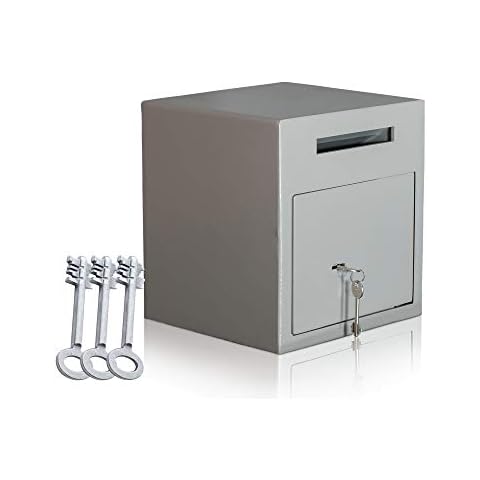 Einwurftresor | Briefkasten Safe | Deposittresore | Depositsafe | 3 x Schlüssel Cover