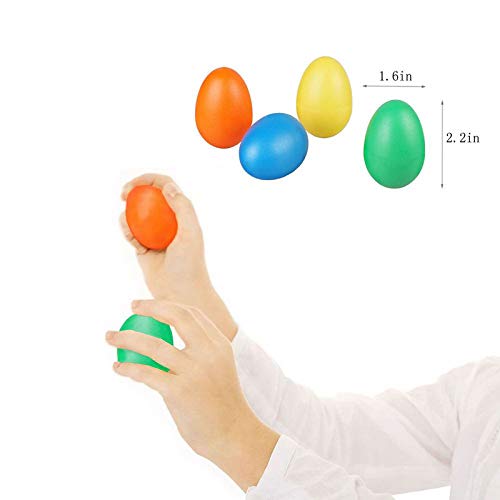 SUNYIN Double Row Tamburin, Metal Jingles Hand Percussion Hand Tamburin und Foot Tambourine Percussion mit Egg Shaker Musikinstrument - Image 6