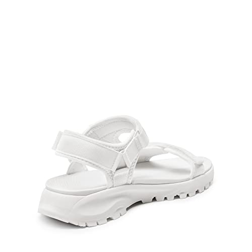 DREAM PAIRS Womens Sandals, Light Weight Hiking Sandals for Women, Comfortable Athletic Quick-Drying Walking Water Sandals With Hook And Loop Straps,Size 10,White,SDSA2320W