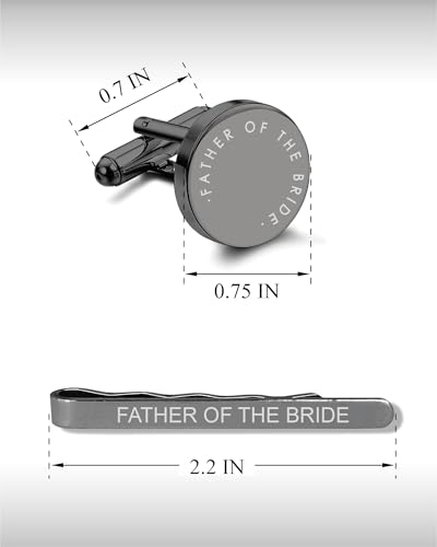 Mens Cufflinks and Tie Clip - Gifts for Husband from Wife - Anniversary, Birthday Gifts for Husband2