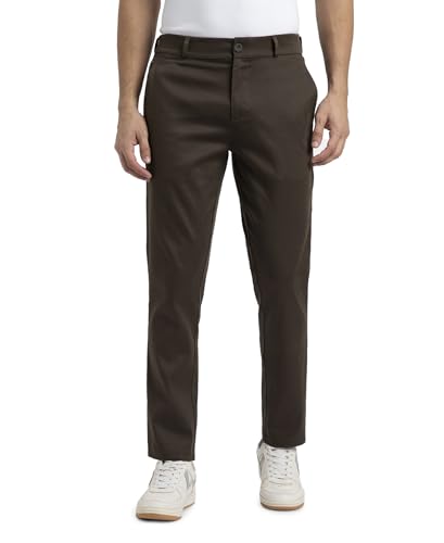 Image of Jockey IM26 Men's Super Combed Cotton Rich Elastane Stretch Woven Fabric Slim Fit All Day Pants with Side Pockets