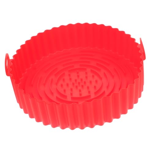 Alipis Silicona Freidora de Aire Redonda Resistente Calor Reutilizable Accesorio Hornear sin Adherencia Compatible con Freidoras de Aire Color