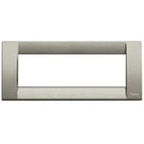 Placa Vimar Idea 6 módulos titanio metalizado Cover