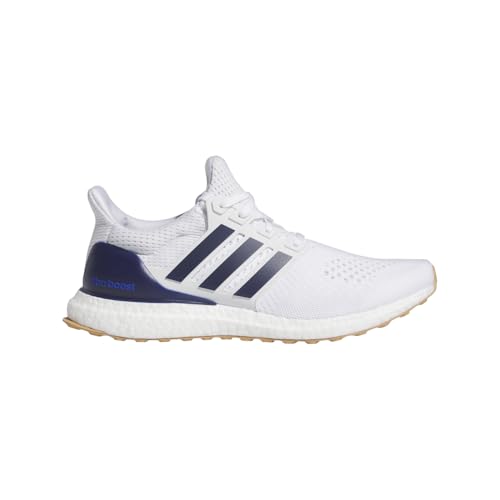 adidas Men's Ultraboost 1.0 DNA Sneaker, White/Dark Blue/Gum, 8.52