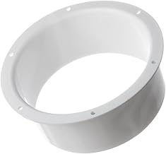 Bride de raccordement pour fixation murale - Collerette de raccordement pour tuyau de ventilation rond - Diamètre 150 mm
