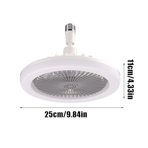 Ventilador de techo iluminado con lámparas regulables de control remoto 5