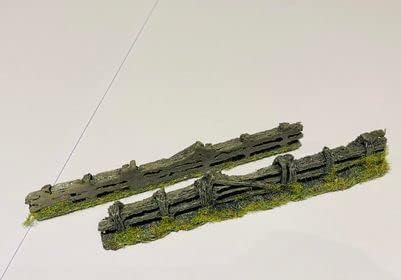 Javis Weathered Country Fence with Gate - OO Gauge/1:76 Scale - Pack of 2 (PF5) - Image 3