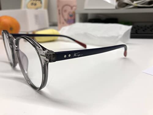 Image of HMNGY Blue Light Blocking Glasses Men /Women, Retro Frame Eyeglasses, Anti Eye Strain Phone Computer Glasses