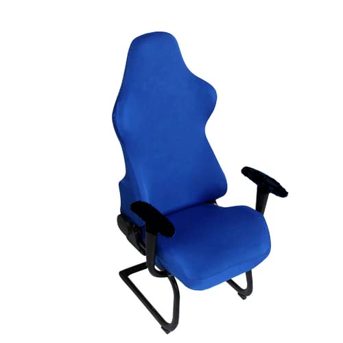 szlsl88 Fundas para sillas Decoración Poliéster Lavable Asientos para computadora Sillones Modernos Protector extraíble Elástico Office Gaming Spandex Soft(Azul) Cover