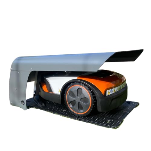 Robot Protect XL - Abri Robot Tondeuse 86 x 65 x 40 cm | Résistant aux intempéries + Protection UV | Pieds en INOX | matériel de Montage Inclus | Made in Europe