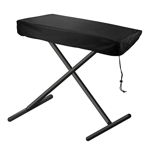 Funda Piano 61 Teclas, Funda Teclado a Prueba de Polvo Cubierta para el Teclado de Piano, Funda Teclado con Cordón para Proteger las Teclas del Teclado de Piano Electrónico (98 x 42 x 16 cm)