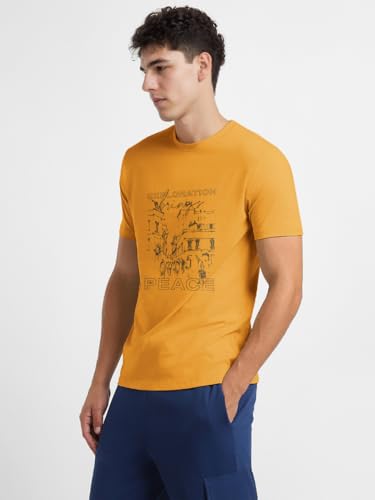 Image of Nobero 100% Cotton T Shirts for Men Stylish | Regular Fit | Graphic Printed T Shirts for Men 180 GSM Combed Cotton | Round Neck Half Sleeve | Pack of 3