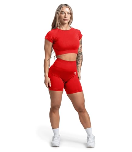 Image of Gymreapers Short Sleeve Workout Tops for Women - Crop Tops for Women Tee - Yoga Athletic Tops for Running, Gym, & Training