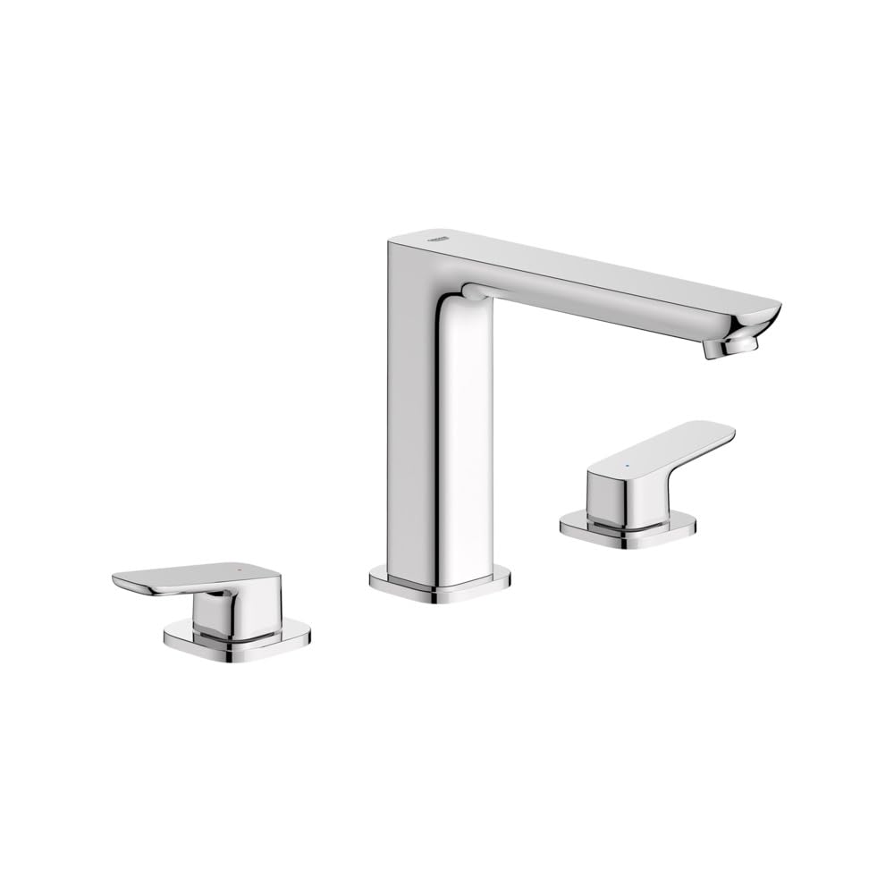 GROHE Cubeo 3-Hole 2-Handle Deck Mount Roman Tub Faucet, Chrome