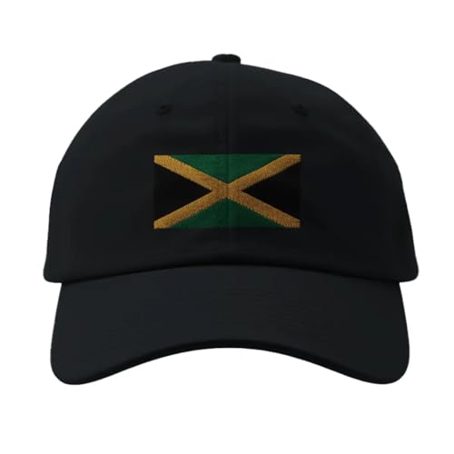 Casquette drapeau de la Jamaïque noir pour se protéger du soleil