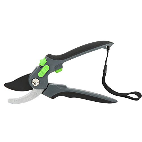Professional Gardening Pruning Shears, SK5 Stainless Steel Pruner, Multifunction Anti - Skid Tree Branch Cutting Trimming Scissors with Ergonomic Handle, for Garden, Orchard, Potte (Argent)