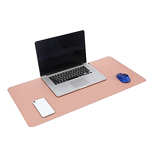 JWMY まるめて収納できる防水デスクマット マウスパッド オフィス用 家庭用 滑り止め 防水 撥水加工 PUレザー製