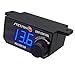 Stetsom 4in1 - Universal Bass Knob with Voltmeter, Gain Control + On/Off Switch + High to RCA Input Converter, Blue LED Display, One Touch On/Off Display, Continuous Touch On/Off Amplifier