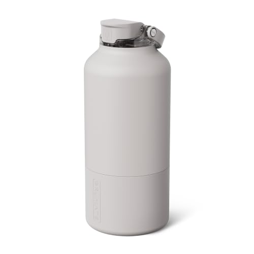 Image of BruMate Rise 65oz Water Bottle With 100% Leakproof Covered Silicone Straw | Insulated Stainless Steel Water Bottle With Removable Straw | Fast Flow | Soft Sip Silicone Spout | BPA-Free (Dune)