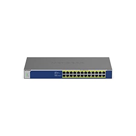 NETGEAR PoE Switch 24 Port Gigabit Ethernet Unmanaged Network Switch ...