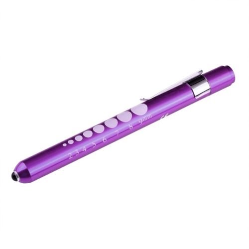 BV Medical Standard Illumination Penlight, Aluminum, Push Button, Purple