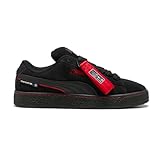 PUMA Men's BMW MMS Suede XL Sneakers Black/Pop Red, 13