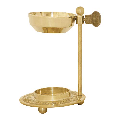 Bitto Weihrauchbrenner Oman golden Messing verstellbar, H 10 cm, Ø des Siebes: 5,5 cm Cover