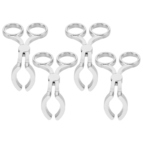 VICASKY Applicateur Lentilles de Contact 4 Pièces Argenté – Outil Insertion et Retrait Souple et Invisible – Accessoires pour Lentilles Invisibles – Kit Voyage pour Pose Rapide et