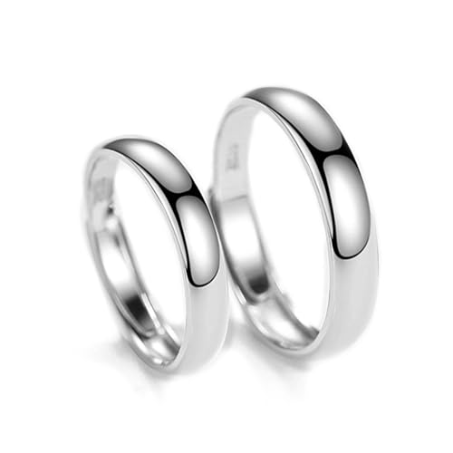 Bagues fiançailles assorties argent 925 cadeau anniversaire