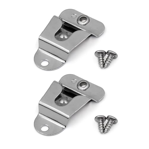 2 New Motorola OEM HLN9073B Mobile Mic Hang Clip with Screws for Mobile Two Way Radio Microphones CDM1250 CDM750 GTX800 GTX900 GM300 M1225 SM50 SM120 CM200 CM300 PM400 Maxtrac