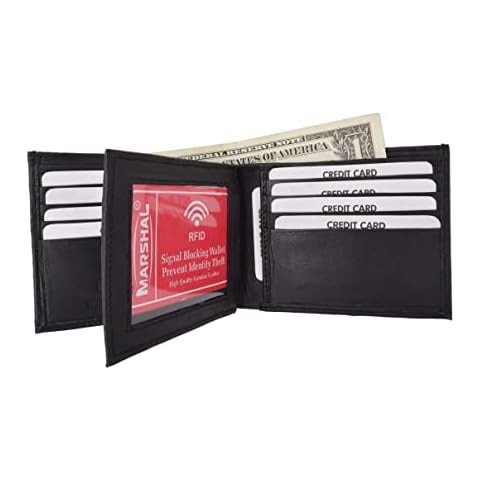 Cartera Marshal RFID Bifold Piel de Cordero Cover