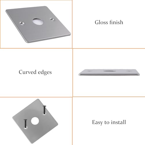 MOROBOR 4PCS Wall Plate Cable Black Pass Through - Image 4