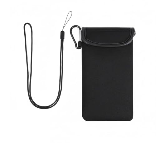 Joysuelly Pochette Telephone Portable Universelle avec Tour de Cou et Mousqueton Sacoche Smartphone 9x18cm Etui Housse Compatible avec Jusqu à 6,9 Pouces pour...