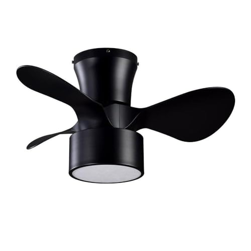 Ventilador DC Kos Negro de 24W: con diseño elegante y 3 aspas de 60 cm. Cuenta con 6 velocidades, 2390 lm y temperaturas de 3000-4500-6000 K. Incluye mando remoto, memoria y temporizador.
