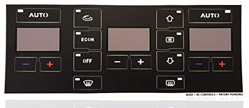 AC Button Repair Decal Kit Compatible with Audi A4 A6 B6 B7 - Easily Fix Your Ugly Faded A/C Controls for Your Vehicle