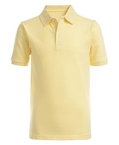 Polo piqué Nautica premium en maille robuste jaune clair taille 6