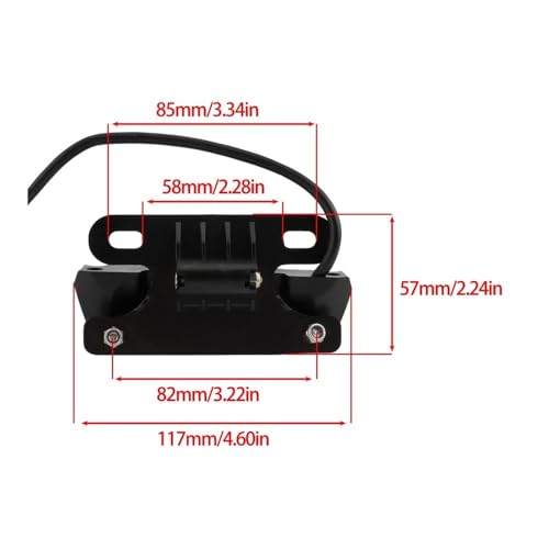Feux arrière de moto universels clignotants dynamiques feu stop double flash LED - 2