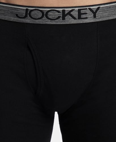 Image of Jockey 8009 Men Super Combed Cotton Rib Solid Boxer Brief with Ultrasoft and Durable Waistband (Pack of 3)