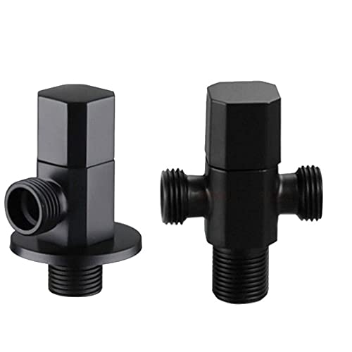 Válvula de ángulo de latón negro G1/2, la clave para un baño moderno y funcional 7