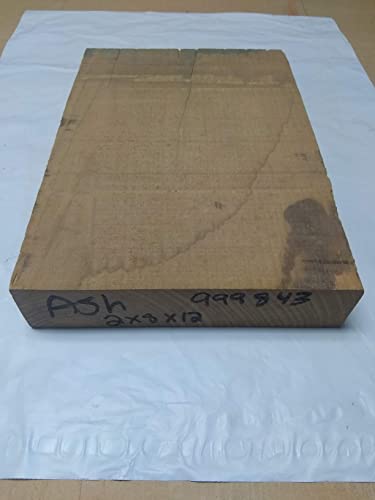 Ash 2" X 8" X 12" Lumber, Blocks, Carving Blocks, Turning Square #TOP4