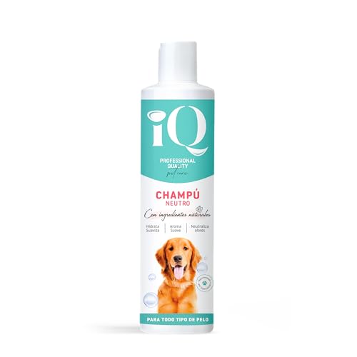 iQ Pet Care - Champú Neutro para Mascotas | Champú Hidratante para Perros y Gatos | Suavidad y Frescura para el Manto de tu Mascota | Cuidado Completo para Pelaje y Piel - 300 ml