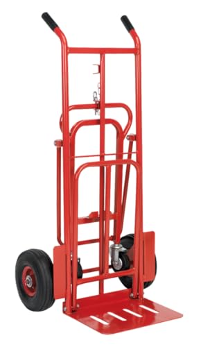 3-in-1 Heavy Duty Sack Truck with Pneumatic Wheels | Convertible Hand Trolley with Strong Tubular Steel Frame | Hand Truck - Ideal for Heavy Lifting & Transport | 250Kg