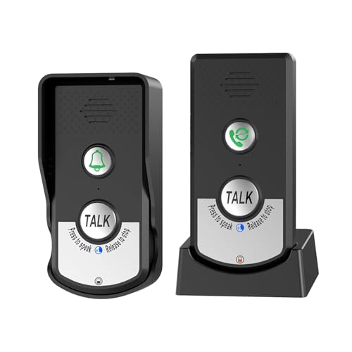 VEKELETE Intercomunicador de Voz bidireccional, Sistema de transmisión y recepción de Audio for hogar, Hospital, Hotel, Timbre de Puerta(2 In 1 Water Tank Dust Box)