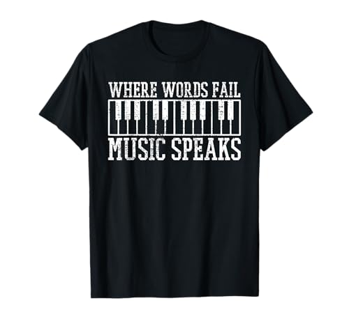 Piano Keyboard Pianist Music Teacher Gift Men Women Girls Kids T-Shirt
